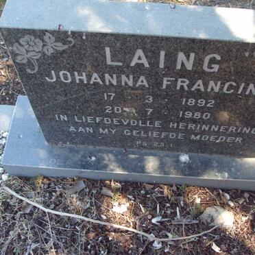 LAING Johanna Francina 1892-1980