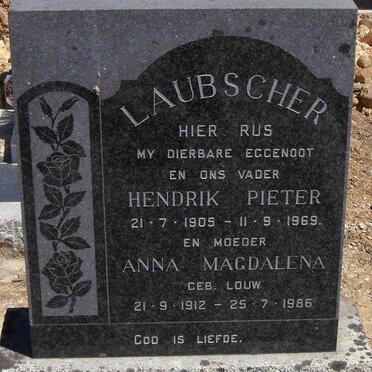 LAUBSCHER Hendrik Pieter 1905-1969 & Anna Magdalena LOUW 1912-1986