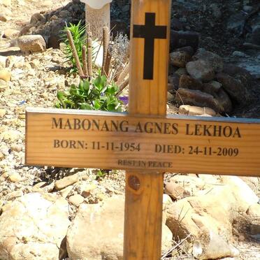 LEKHOA Mabonang Agnes 1954-2009