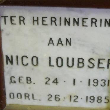 LOUBSER Nico 1931-1985