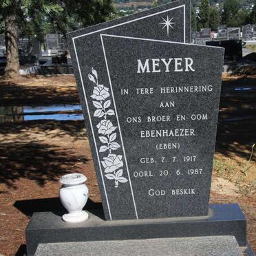 MEYER Ebenhaezer 1917-1987