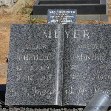 MEYER Freddie 189?-1977 & Minnie 1907-1971
