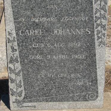 MERWE Carl Johannes, van der 1892-1953