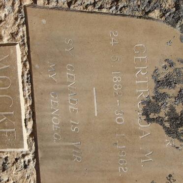 MOCKE Gertruida M. 1882-1962