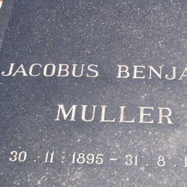 MULLER Jacobus Benjamin 1895-1973 & Magdalena Petronella 1906-1986 _1