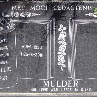 MULDER P.J. 1930-2001