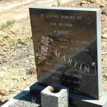 MARTIN Tobias Jacobus 1887-1971 & Rachel 1901-1946