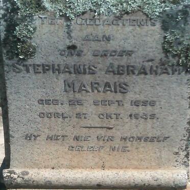 MARAIS Stephanus Abraham 1858-1945
