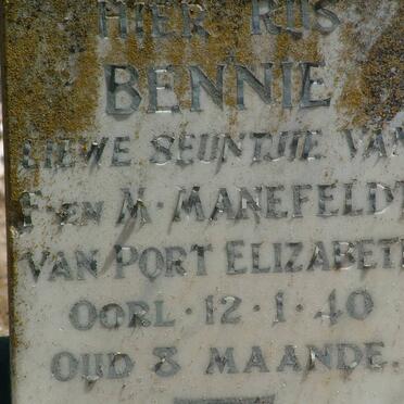 MANEFELDT Bennie -1940