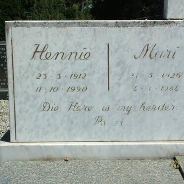MALAN Hennie 1912-1990 & Mari 1926-1984 _2