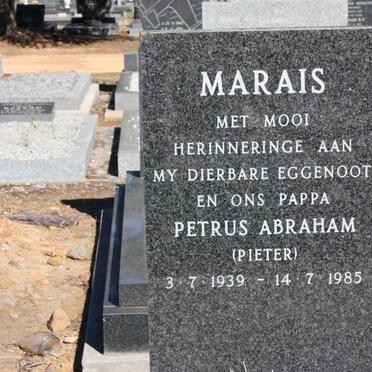 MARAIS Petrus Abraham 1939-1985