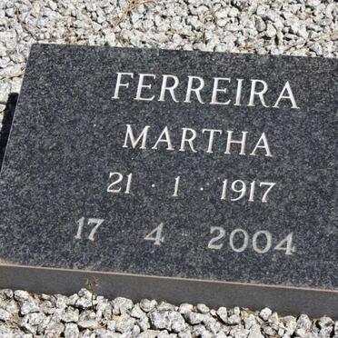 FERREIRA Martha 1917-2004