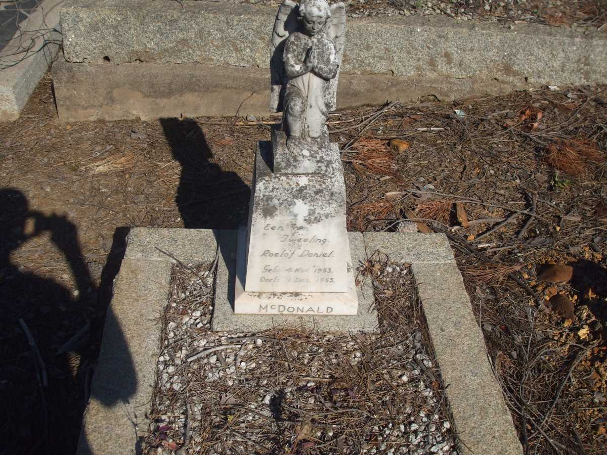 MCDONALD Roelof Daniel 1953-1953