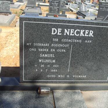 NECKER Samuel Wilhelm, de 1921-1989 