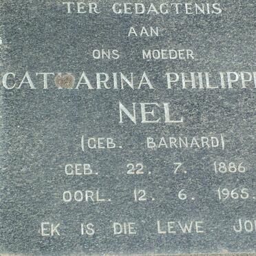 NEL Catharina Philippina nee BARNARD 1886-1965