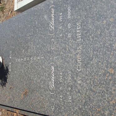 NOTHNAGEL G.J. 1914-1993 &amp; C.J. 1914-2000