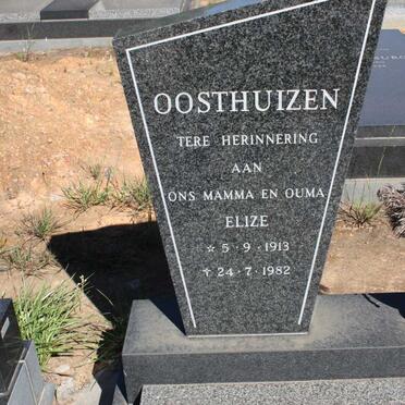 OOSTHUIZEN Elize 1913-1982
