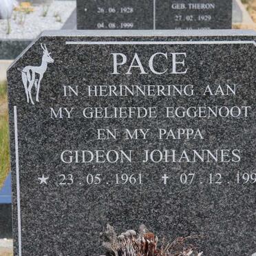PACE Gideon Johannes 1961-1996