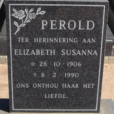 PEROLD Elizabeth Susanna 1906-1990