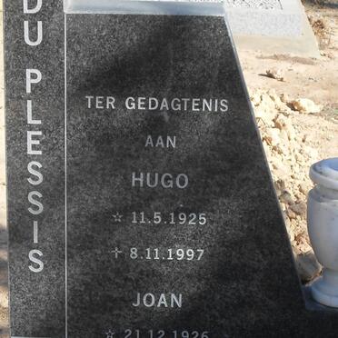 PLESSIS Hugo, du 1925-1997 &amp; Joan 1926-