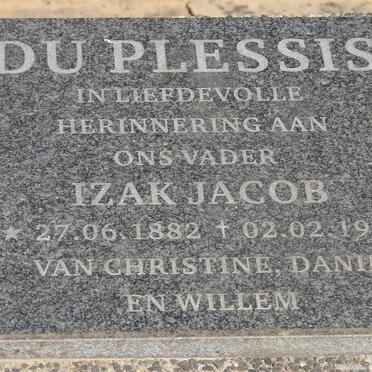 PLESSIS Izak Jacob, du 1882-1948