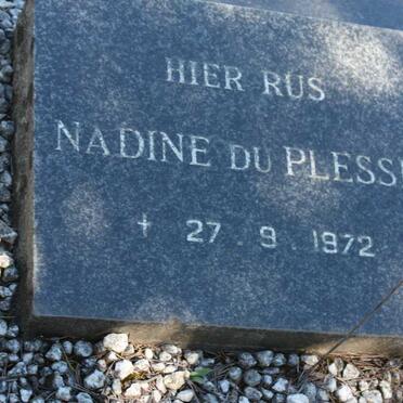 PLESSIS Nadine, du -1972