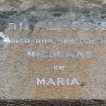 PLESSIS Nicolaas, du &amp; Maria
