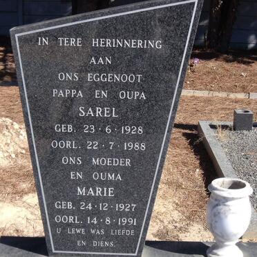 PLESSIS Sarel, du 1928-1988 &amp; Marie 1927-1991