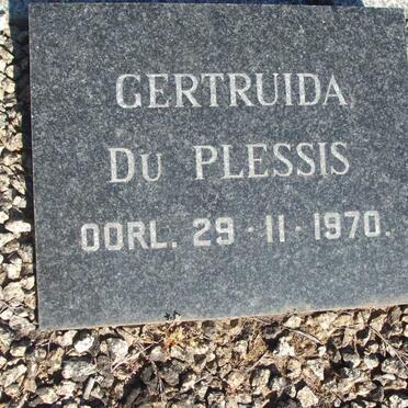 PLESSIS Gertruida, du -1970