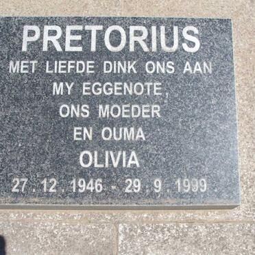 PRETORIUS Olivia 1946-1999
