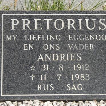 PRETORIUS Andries 1912-1983
