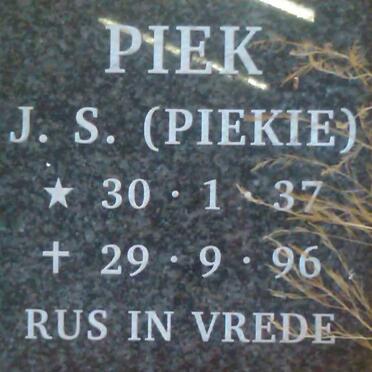 PIEK J.S. 1937-1996