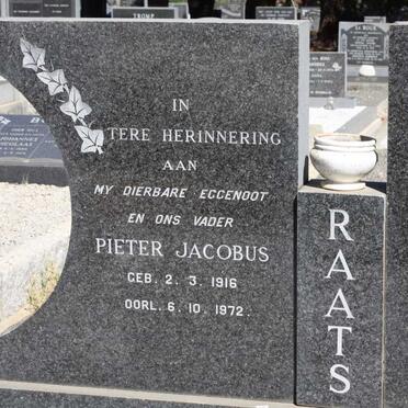RAATS Pieter Jacobus 1916-1972