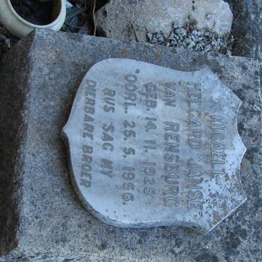 RENSBURG Migaell Helgard, Janse van 1925-1956