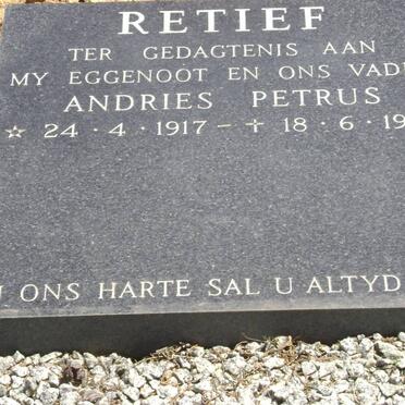 RETIEF Andries Petrus 1917-1993