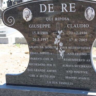 RE Giuseppe, de 1908-1997 :: RE Claudio, de 1936-2005