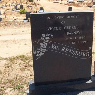 RENSBURG Victor George, van 1920-1993