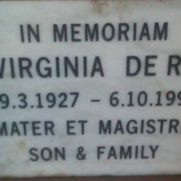 RE Virginia, de 1927-1996