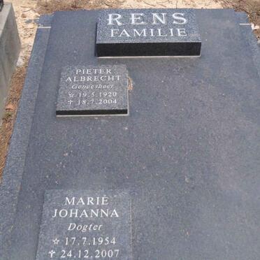 RENS Pieter Albrecht 1920-2004