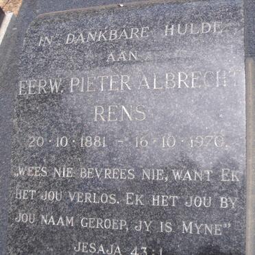 XXRENS Pieter Albrecht 1881-1970