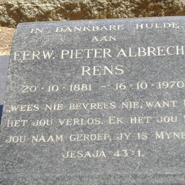 RENS Pieter Albrecht 1881-1970