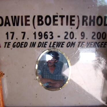 RHODE Dawie 1963-2003