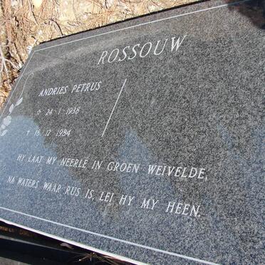 ROSSOUW Andries Petrus 1938-1984