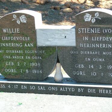 ROUX Willie 1908-1984 &amp; Stienie VOSLOO 1913-1993