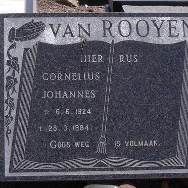 ROOYEN Cornelius Johannes, van 1924-1984
