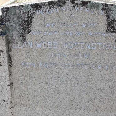 ROSENSTRAUGH Joan Webb nee ALLEN 1920-1951