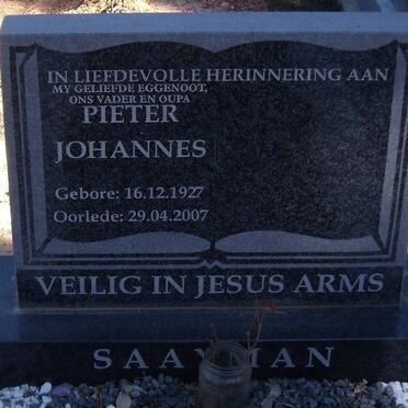 SAAYMAN Pieter Johannes 1927-2007