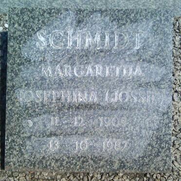 SCHMIDT Margaretha Josephina 1909-1982