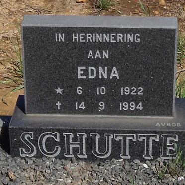 SCHUTTE Edna 1922-1994