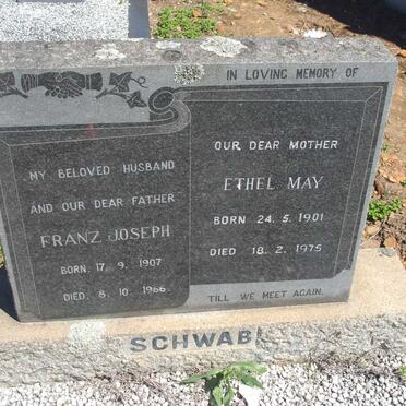 SCHWAB Franz Joseph 1907-1966 & Ethel May 1901-1975